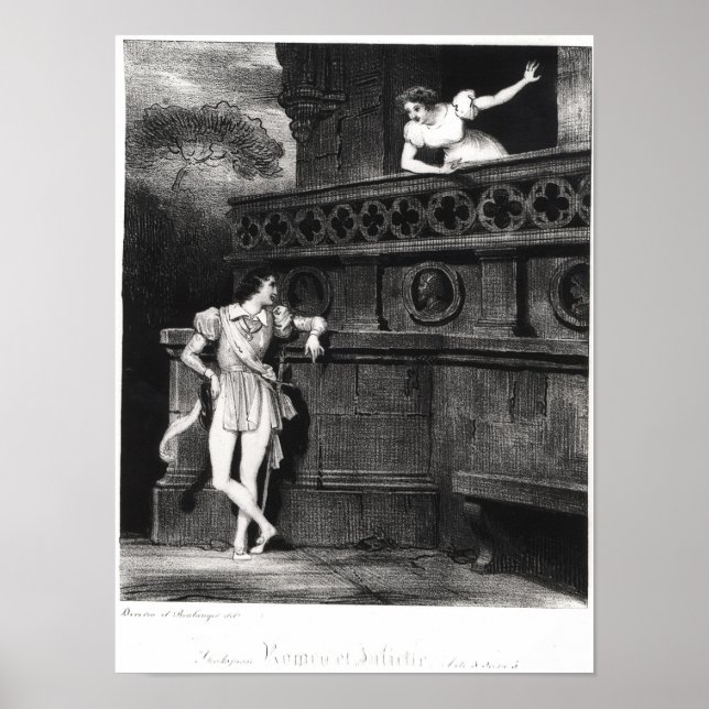 Poster Scène de l'acte III de "Roméo et Juliette" (Devant)