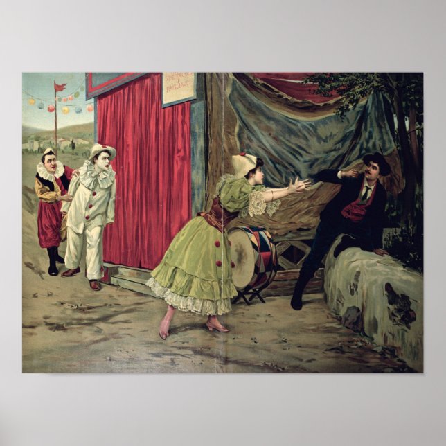 Poster Scène de l'opéra 'Pagliacci' (Devant)