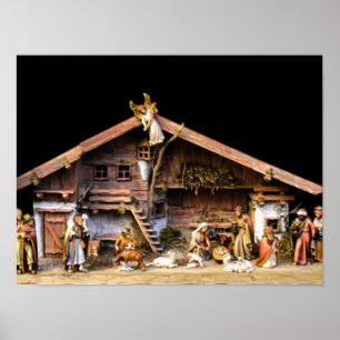 Poster Scène de Noël