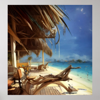 Poster Scène de plage 2