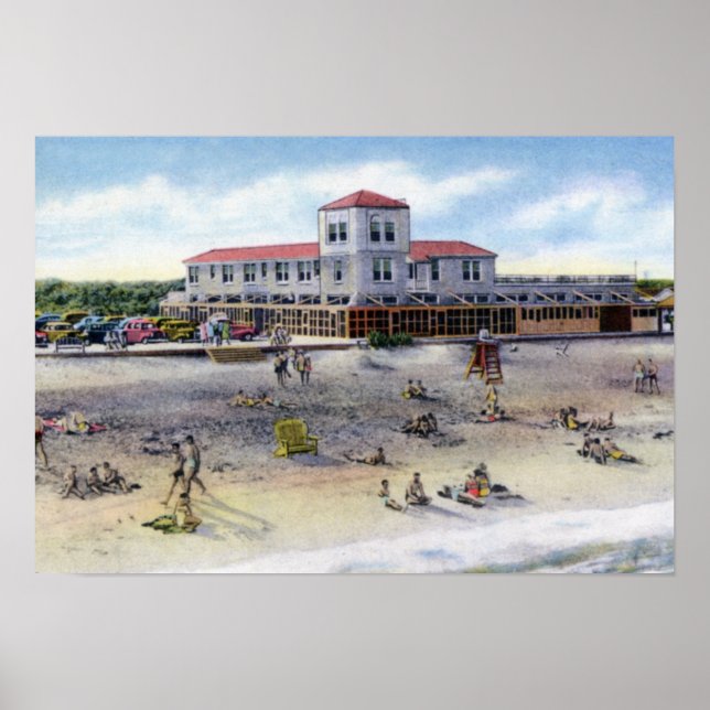 Poster Scène de plage St Augustine Florida (Devant)