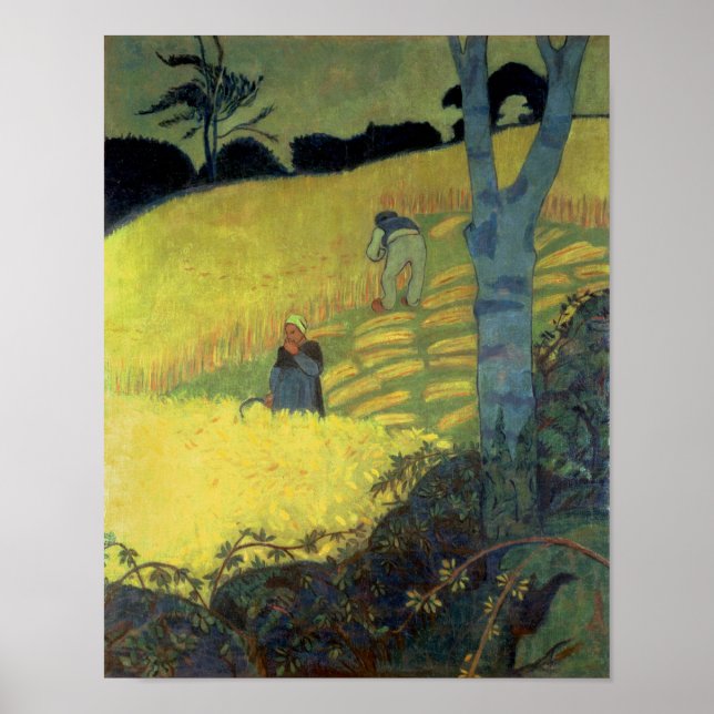 Poster Scène de récolte (Devant)