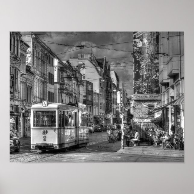 Poster Scène de rue, Brême (Devant)