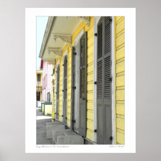 Poster Scène de rue du Quartier Français de la Nouvelle-O