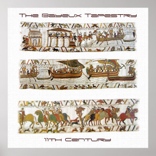 Poster Scène de tapisserie de Bayeux