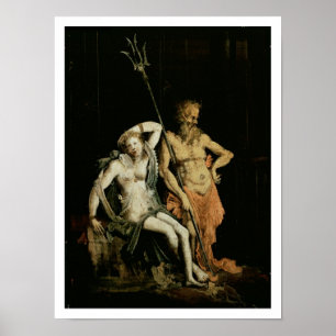 Poster Scène d'enfer : détail montrant Hades et