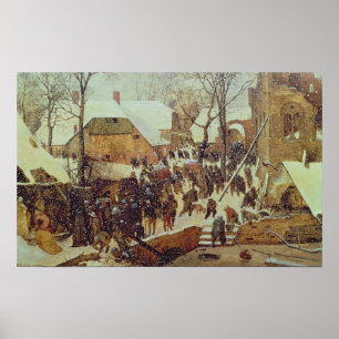 Poster Scène d'hiver, 16ème siècle