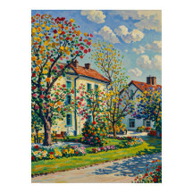 Scène du parc Serene au début du printemps