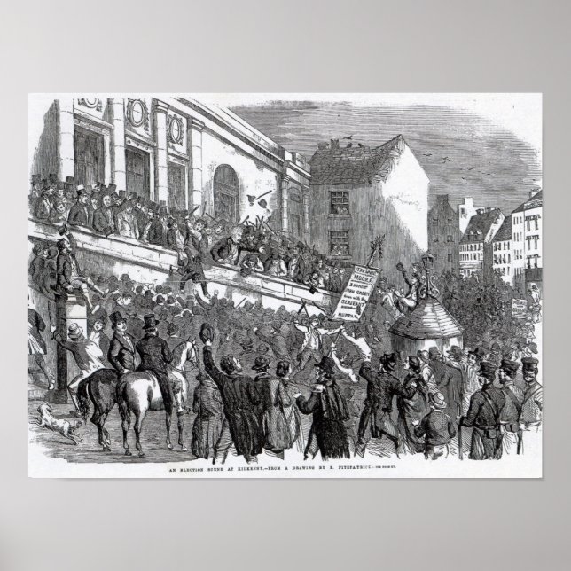 Poster Scène électorale à Kilkenny (Devant)