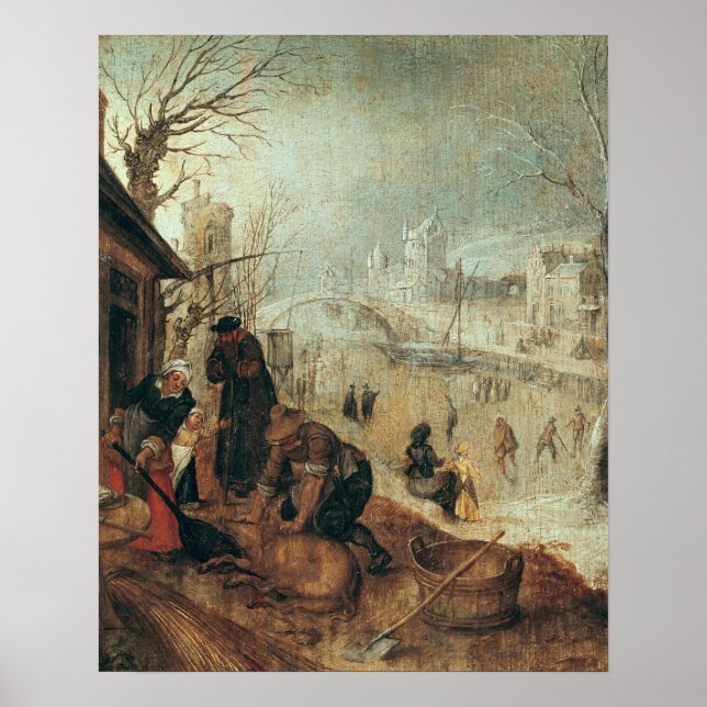 Poster Scène hivernale (Devant)