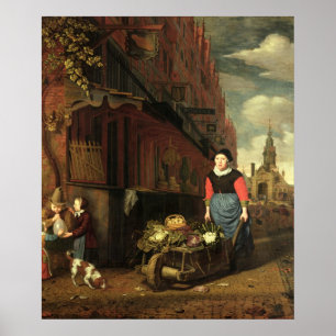 Poster Scène néerlandaise de genre, 1668