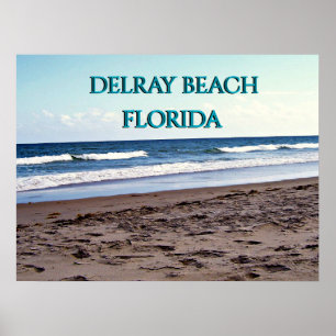 Poster Scène océanique de Delray Beach Floride