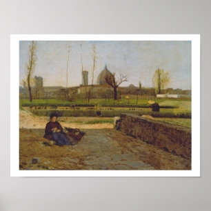 Poster Scène quotidienne, près de Florence, c.1865