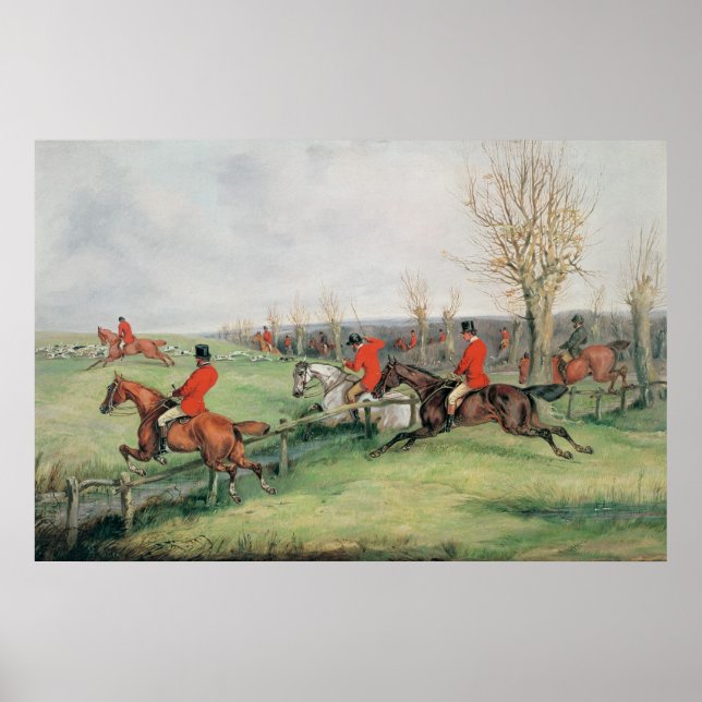 Poster Scène sportive, 19ème siècle (Devant)