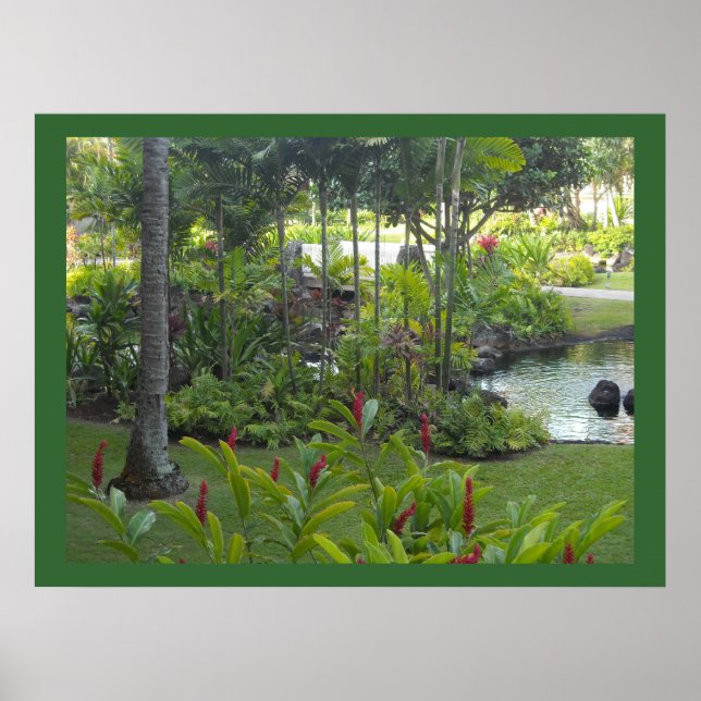 Poster Scène Tropical Garden (Devant)