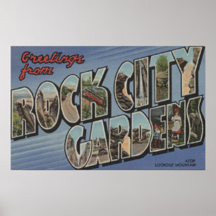 Poster Scènes de grandes lettres - Rock City Gardens, TN