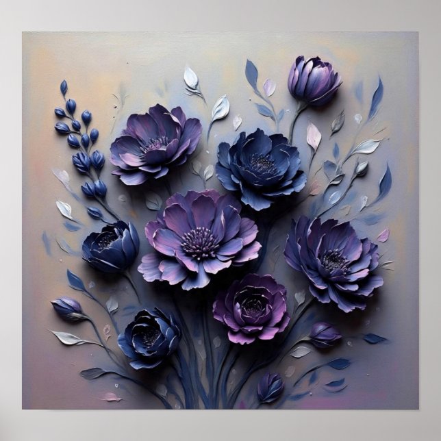 Poster Scènes florales (Devant)