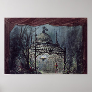 Poster Scénographie pour 'le Flute magique