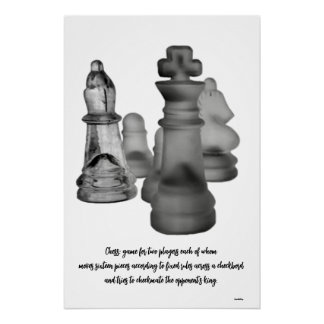 Poster Schach Game