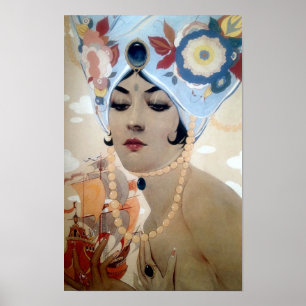 Poster Scheherazade by Alberto Vargas (1921)