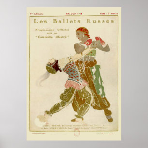 Poster Schéhérazade, Léon Bakst et les ballets Russes
