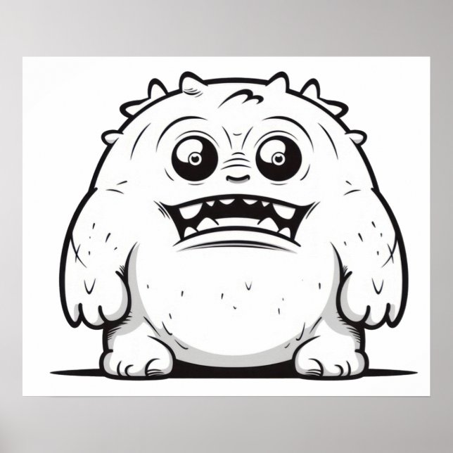 Poster Schéma de monster (Devant)