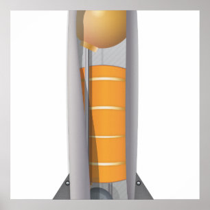 Poster Schéma des fusées