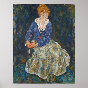 Poster Schiele - Edith de la femme