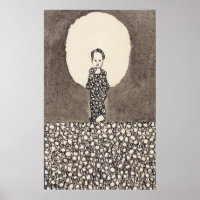Schiele - Enfant Avec Nimbus Sur Une prairie Fleur