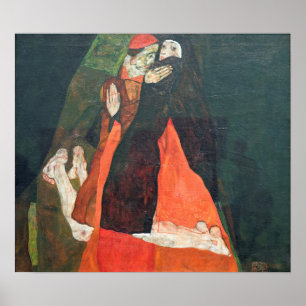 Poster Schiele - Le Cardinal Et La Religieuse