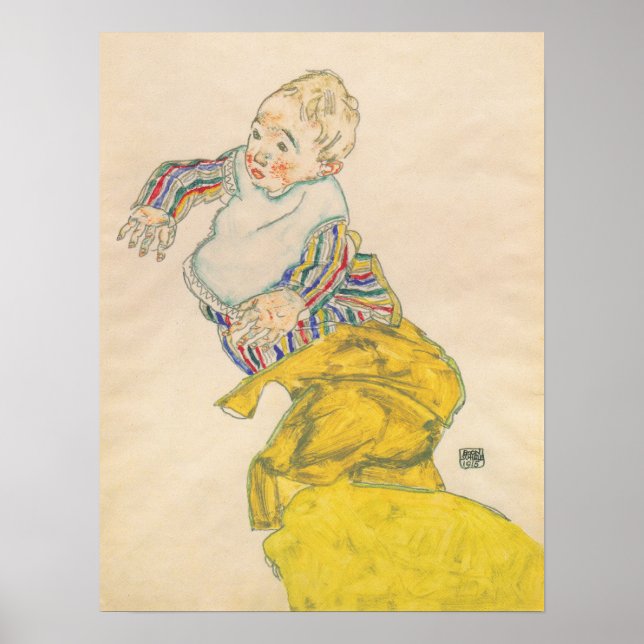 Poster Schiele - Nephew Anton Peschka 1915 (Devant)