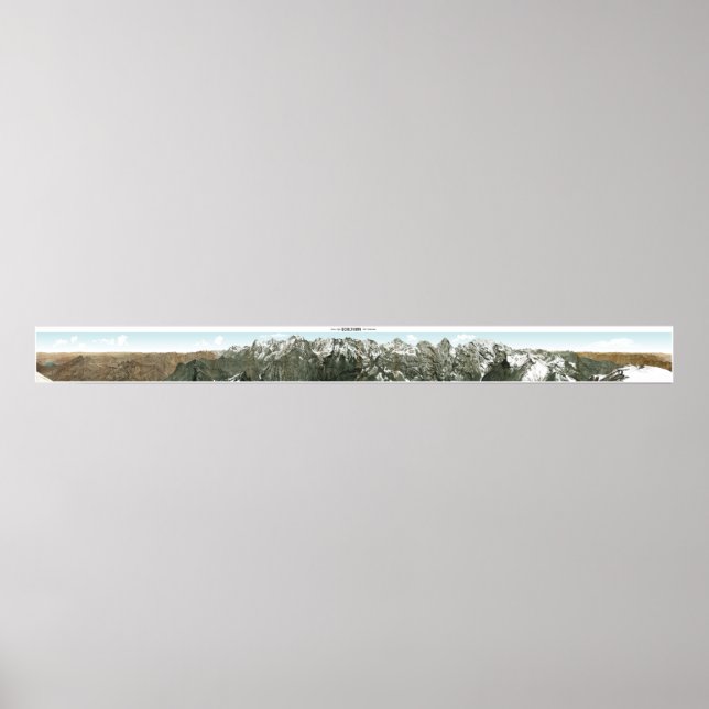 Poster SCHILTHORN Alpes suisses Panorama à 360° (Devant)