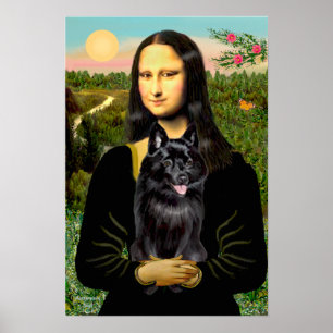 Poster Schipperke 7 - Mona Lisa