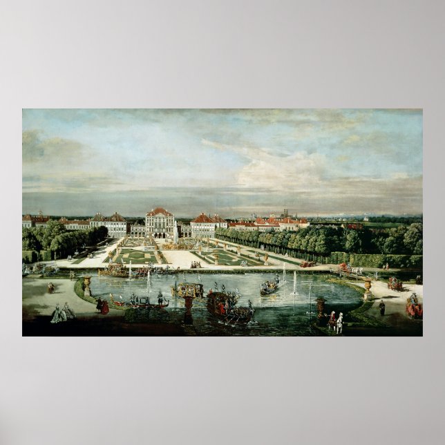 Poster Schloss Nymphenburg, 1761 (Devant)