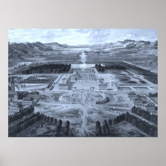 Poster Schloss Versailles - Pierre Patel - 1668 (Devant)