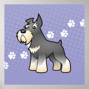 Poster Schnauzer de bande dessinée