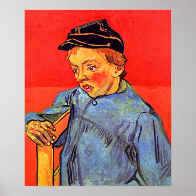 Poster Schoolboy par Vincent van Gogh (Devant)