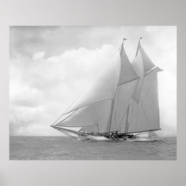 Poster Schooner Yacht America (Devant)