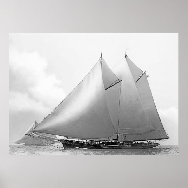 Poster Schooner Yacht "Ramona" (Devant)