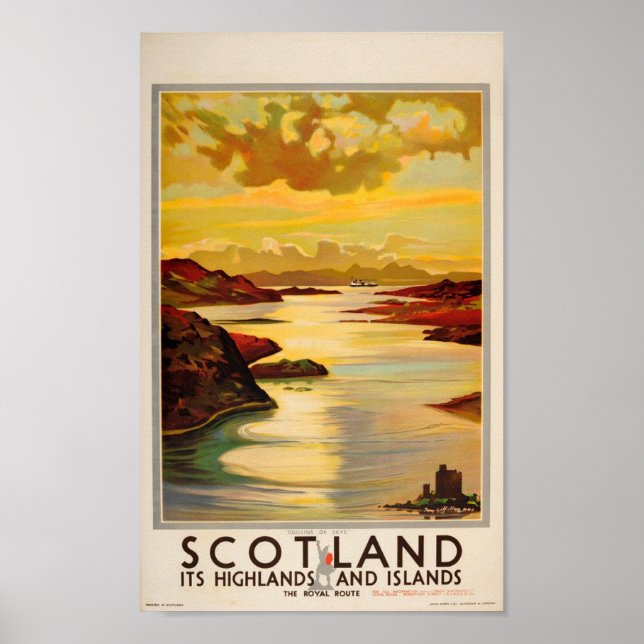 Poster - Schottland Großbritannien (Vorne)
