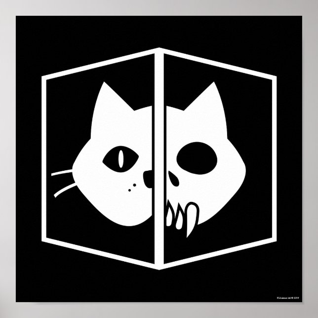 Poster Schrödinger Cat Graphic (Devant)