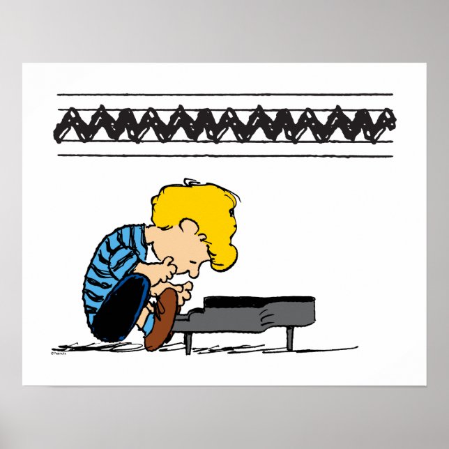 Poster Schroeder Charlie Musique Brown (Devant)