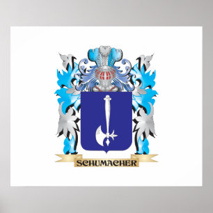 Poster Schumacher Coat of Arms - Family Crest