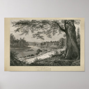 Poster Schuylkill River Manayunk Philadelphia PA Imprimer
