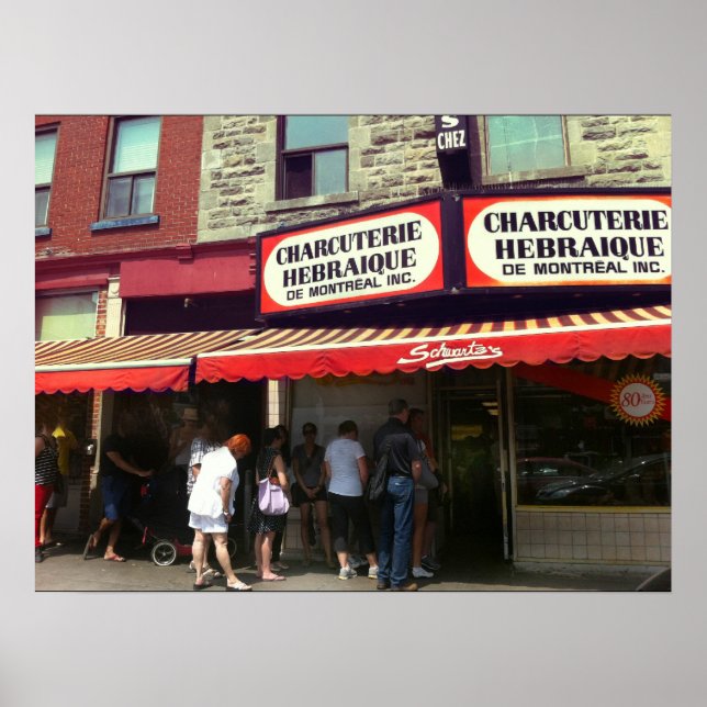 Poster Schwartz's Deli, Montréal, Québec (Devant)