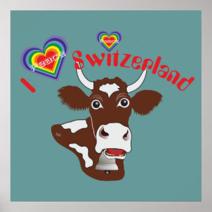 Poster Schweiz, Suisse, Svizzera, Svizra, Switzerland