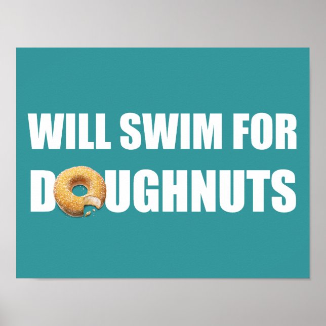 Poster, Schwimmteam, Donuts Poster (Vorne)