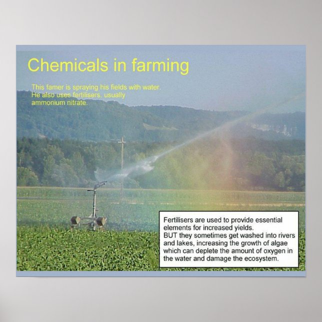 Poster Science, chimie, Produits chimiques dans l'agricul (Devant)