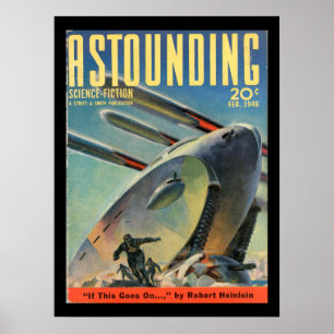 Poster Science-fiction étonnante_ février 1940_Pulp Art