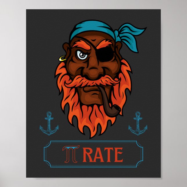 Poster Science Humour Pi Taux Funny Pi Day (Devant)